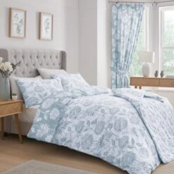 Dreams And Drapes Chrysanthemum Reversible Duvet Cover And Pillowcase Set 29 Dreams And Drapes Chrysanthemum Reversible Duvet Cover And Pillowcase Set -Online Home Furnishings 30916080 alt02