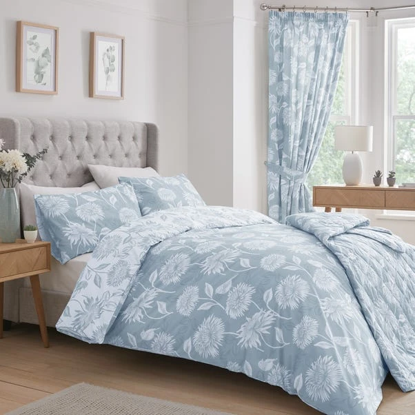 Dreams And Drapes Chrysanthemum Reversible Duvet Cover And Pillowcase Set 12 Dreams And Drapes Chrysanthemum Reversible Duvet Cover And Pillowcase Set - Image 10