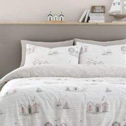 Fusion Beach Huts Duvet Cover And Pillowcase Set -Online Home Furnishings 30916150 alt01