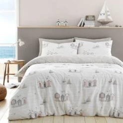 Fusion Beach Huts Duvet Cover And Pillowcase Set -Online Home Furnishings 30916244