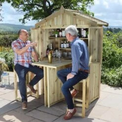 Garden Bar And 2 Stool Set -Online Home Furnishings 30916577 alt04