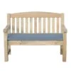 Emily 2 Seater Bench With Seat Pad -Online Home Furnishings 30916598