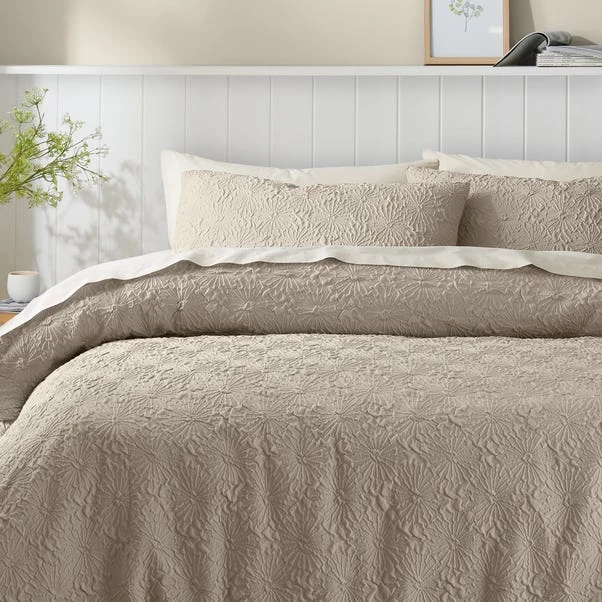 Astra Textured Floral Duvet Cover And Pillowcase Set 14 Astra Textured Floral Duvet Cover And Pillowcase Set - Image 12