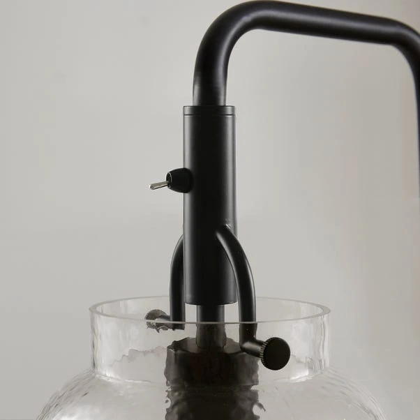 Henri Industrial Mottled Glass Floor Lamp 5 Henri Industrial Mottled Glass Floor Lamp - Image 3