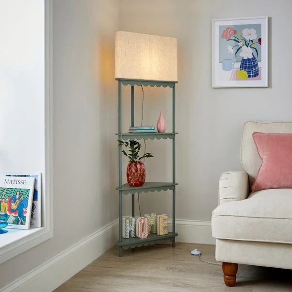 Remi Shelved Corner Floor Lamp 3 Remi Shelved Corner Floor Lamp