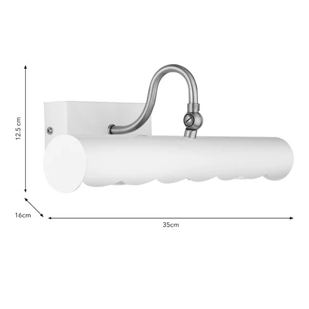 Remi Scalloped 2 Light Adjustable Picture Wall Light 8 Remi Scalloped 2 Light Adjustable Picture Wall Light - Image 6
