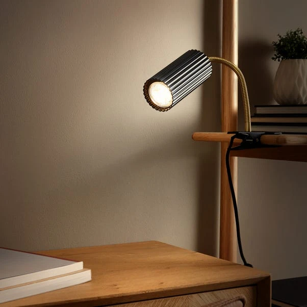 Georgi Industrial Ribbed Adjustable Clip On Table Lamp 10 Georgi Industrial Ribbed Adjustable Clip On Table Lamp - Image 8