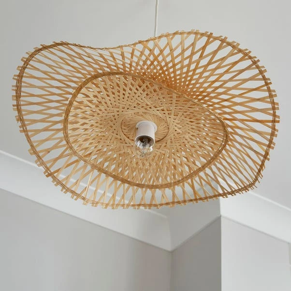 Bamboo Wave 2 Tier Easy Fit Pendant Shade 6 Bamboo Wave 2 Tier Easy Fit Pendant Shade - Image 4