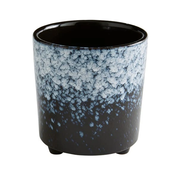 Spotty Reactive Glaze Plant Pot 6 Spotty Reactive Glaze Plant Pot - Image 4