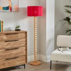 Beatrice Stripe Drum Lamp Shade 40 Beatrice Stripe Drum Lamp Shade -Online Home Furnishings 30923651 alt03