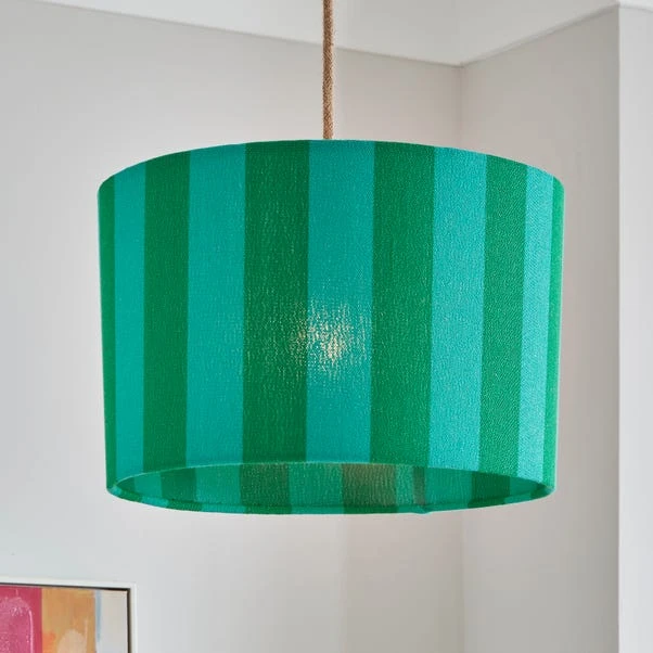 Beatrice Stripe Drum Lamp Shade 13 Beatrice Stripe Drum Lamp Shade - Image 11