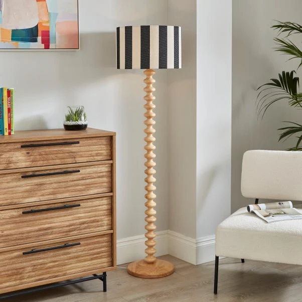 Beatrice Stripe Drum Lamp Shade 11 Beatrice Stripe Drum Lamp Shade - Image 9