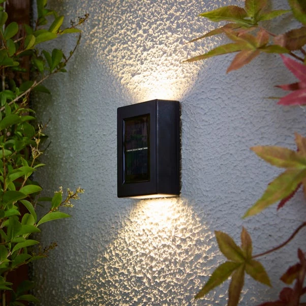 Solar Outdoor Up & Down Wall Light 3 Solar Outdoor Up & Down Wall Light