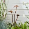 Iron Mushroom Stake 2 Iron Mushroom Stake -Online Home Furnishings 30925691
