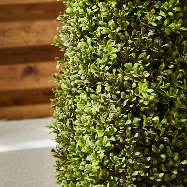 Artificial Boxwood Cone Shaped Tree In Woven Plant Pot 5 Artificial Boxwood Cone Shaped Tree In Woven Plant Pot - Image 3