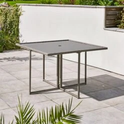 Grey Rattan 4 Seater Dining Cube Set 16 Grey Rattan 4 Seater Dining Cube Set -Online Home Furnishings 30927273 alt06