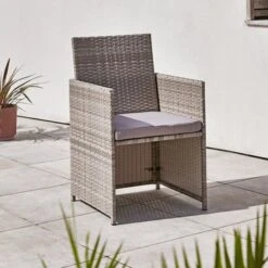Grey Rattan 4 Seater Dining Cube Set 17 Grey Rattan 4 Seater Dining Cube Set -Online Home Furnishings 30927273 alt07