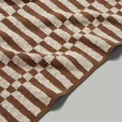 Rectangle Checkerboard Knit Throw 130cm X 180cm -Online Home Furnishings 30927635 alt02