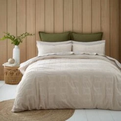 Alda Textured Duvet Cover And Pillowcase Set 41 Alda Textured Duvet Cover And Pillowcase Set -Online Home Furnishings 30929106