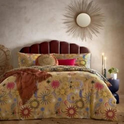 Furn Ethereal Star Reversible Duvet Cover And Pillowcase Set -Online Home Furnishings 30933122