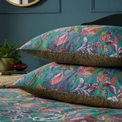 Wylder Tropics Viranai Reversible Duvet Cover And Pillowcase Set 30 Wylder Tropics Viranai Reversible Duvet Cover And Pillowcase Set -Online Home Furnishings 30933159 alt02
