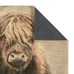 Marvel Highland Cow Printed Washable Doormat -Online Home Furnishings 30933452 alt03