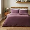 Super Soft Washed Microfibre Plain Duvet Cover And Pillowcase Set