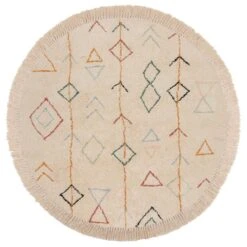 Marni Berber Round Cotton Rug -Online Home Furnishings 30938275 alt04