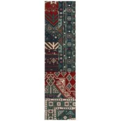 Traditional Patchwork Chenille Stair Runner -Online Home Furnishings 30938908 alt05