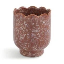 Scalloped Ceramic Plant Pot 13 Scalloped Ceramic Plant Pot -Online Home Furnishings 30945043 alt02