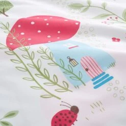 Toadstool Fairies Reversible Polycotton Duvet Cover & Pillowcase Set 30 Toadstool Fairies Reversible Polycotton Duvet Cover & Pillowcase Set -Online Home Furnishings 30957227 alt04