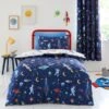 Space 100% Cotton Reversible Duvet Cover And Pillowcase Set 2 Space 100% Cotton Reversible Duvet Cover And Pillowcase Set -Online Home Furnishings 30957242
