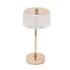 Hestia Gold Base Crystal Trim Rechargeable Colour Changing LED Touch Table Lamp -Online Home Furnishings 30957316