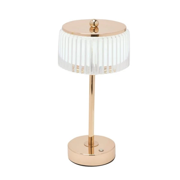 Hestia Gold Base Crystal Trim Rechargeable Colour Changing LED Touch Table Lamp 5 Hestia Gold Base Crystal Trim Rechargeable Colour Changing LED Touch Table Lamp - Image 3