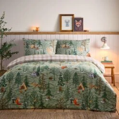 Lodge Wood 100% Cotton Duvet Cover And Pillowcase Set 27 Lodge Wood 100% Cotton Duvet Cover And Pillowcase Set -Online Home Furnishings 30959091 alt07