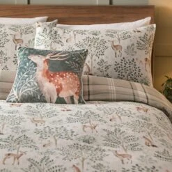 Forest Animals 100% Cotton Duvet Cover & Pillowcase Set 18 Forest Animals 100% Cotton Duvet Cover & Pillowcase Set -Online Home Furnishings 30964001 alt01
