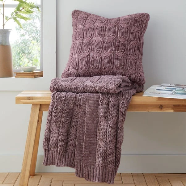 Chunky Marl Knit Throw 130cm X 170cm 21 Chunky Marl Knit Throw 130cm X 170cm - Image 19