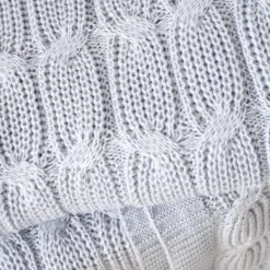 Chunky Marl Knit Throw 130cm X 170cm 30 Chunky Marl Knit Throw 130cm X 170cm -Online Home Furnishings 30966073 alt01