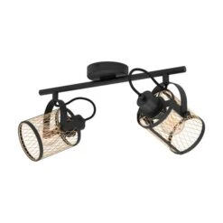 EGLO Dellow Industrial 2 Light Adjustable Ceiling Wall Spotlight 9 EGLO Dellow Industrial 2 Light Adjustable Ceiling Wall Spotlight -Online Home Furnishings 30972423 alt02