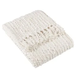 Arvo Boucle Polycotton Yarn Throw 130cm X 180cm -Online Home Furnishings 30974180 alt02