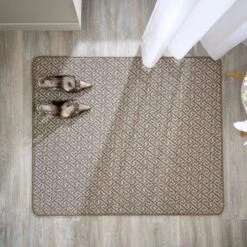 Marvel Boucle Greek Key Washable Doormat -Online Home Furnishings 30977260