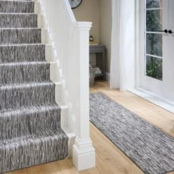 Marvel Broken Stripe Hard-wearing Washable Stair Runner -Online Home Furnishings 30977275 alt06