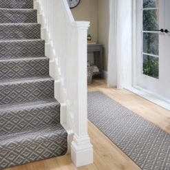 Marvel Geo Hard-wearing Washable Stair Runner -Online Home Furnishings 30977294 alt06