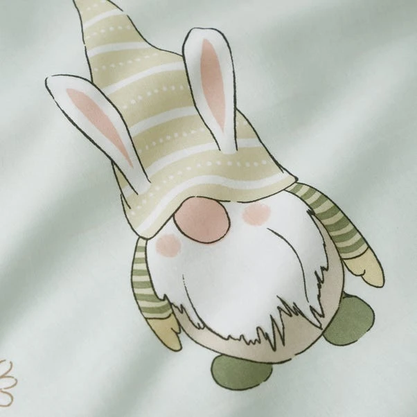 Catherine Lansfield Spring Gnomes Reversible Duvet Cover & Pillowcase Set 7 Catherine Lansfield Spring Gnomes Reversible Duvet Cover & Pillowcase Set - Image 5