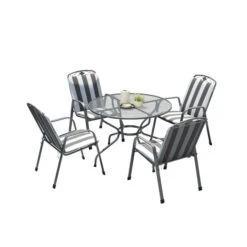 Pacific Lifestyle Elegance Round 4 Seater Dining Set With Cushions -Online Home Furnishings 30984359 alt08