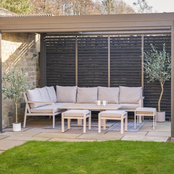 Pacific Lifestyle Aruba Outdoor Corner Seating Set With Adjustable Table 4 Pacific Lifestyle Aruba Outdoor Corner Seating Set With Adjustable Table - Image 2