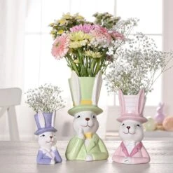 Eggs-traordinary Gift Co. Bunny In Top Hat Plant Pot 19 Eggs-traordinary Gift Co. Bunny In Top Hat Plant Pot -Online Home Furnishings 30984550