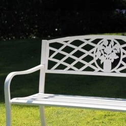 Greenhurst Coalbrookdale Garden Bench 11 Greenhurst Coalbrookdale Garden Bench -Online Home Furnishings 30988996 alt03