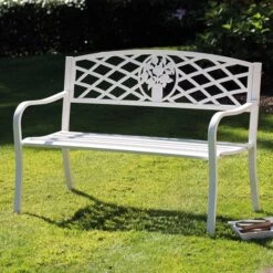 Greenhurst Coalbrookdale Garden Bench 12 Greenhurst Coalbrookdale Garden Bench -Online Home Furnishings 30988996 alt04