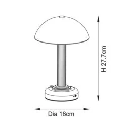Vogue Bridget Rechargable Touch Dimmable LED Table Lamp -Online Home Furnishings 30990097 alt08